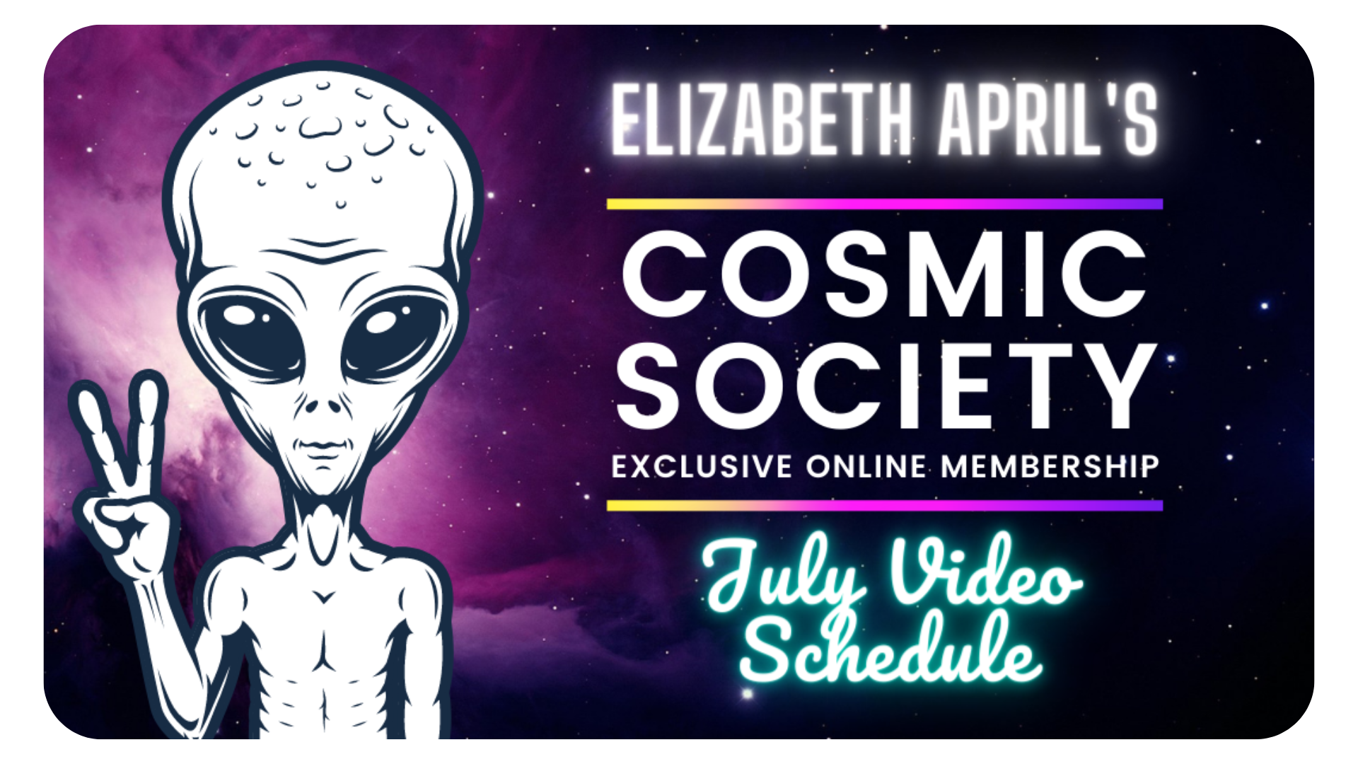 Elizabeth April July Video Schedule